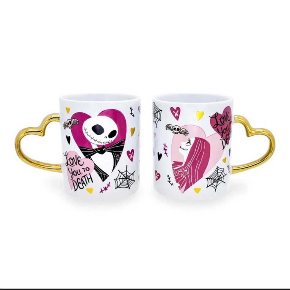 Silver Buffalo Disney Nightmare Before Christmas Jack and Sally Ceramic Mug